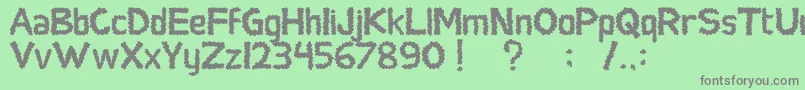 SocialMonster Font – Gray Fonts on Green Background