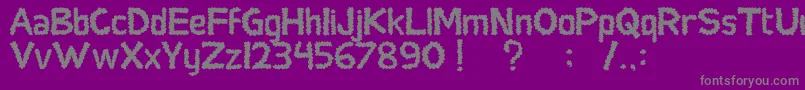 SocialMonster Font – Gray Fonts on Purple Background