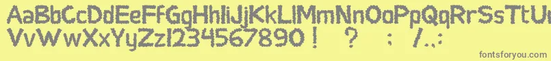 SocialMonster Font – Gray Fonts on Yellow Background