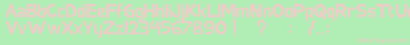SocialMonster Font – Pink Fonts on Green Background