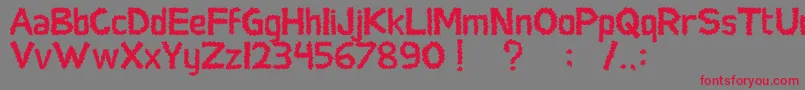 SocialMonster Font – Red Fonts on Gray Background