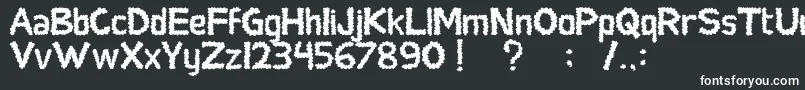 Шрифт SocialMonster – белые шрифты на чёрном фоне