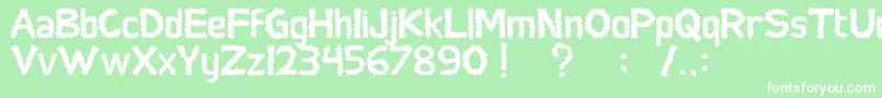 SocialMonster Font – White Fonts on Green Background