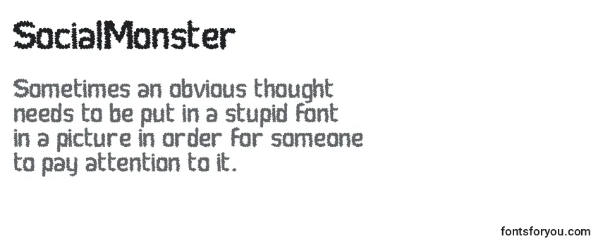 Review of the SocialMonster Font