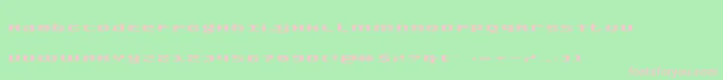 Gadget Font – Pink Fonts on Green Background