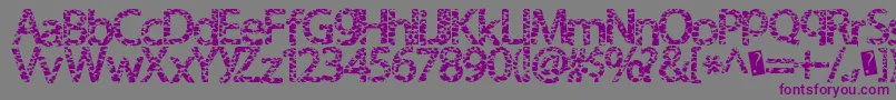 Furhandcuffs Font – Purple Fonts on Gray Background