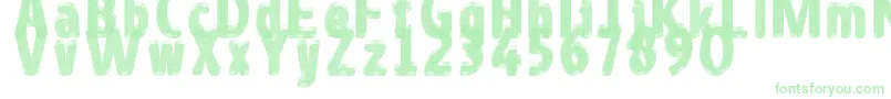 Guilloche Font – Green Fonts on White Background