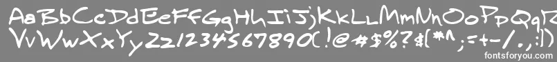 フォントLehn236 – 灰色の背景に白い文字