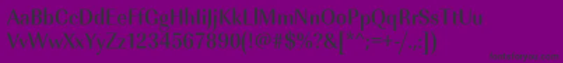 Urwimperialtmedextnar Font – Black Fonts on Purple Background