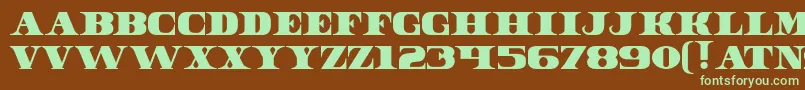 DollarBill Font – Green Fonts on Brown Background