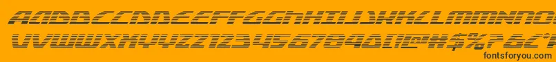 Globaldynamicsgradital Font – Black Fonts on Orange Background