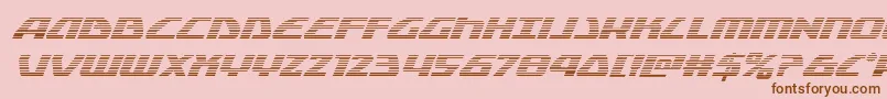 Globaldynamicsgradital Font – Brown Fonts on Pink Background