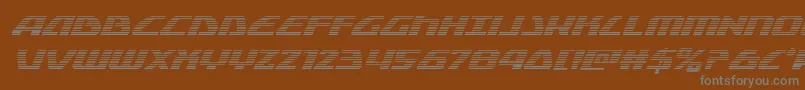 Globaldynamicsgradital Font – Gray Fonts on Brown Background