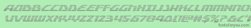Globaldynamicsgradital Font – Gray Fonts on Green Background