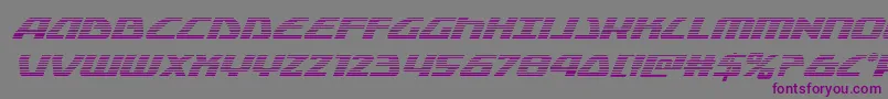 Globaldynamicsgradital Font – Purple Fonts on Gray Background