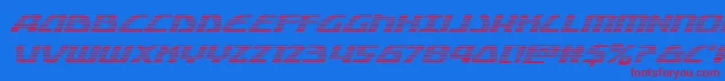 Globaldynamicsgradital Font – Red Fonts on Blue Background