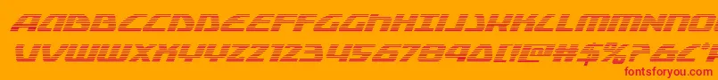 Globaldynamicsgradital Font – Red Fonts on Orange Background