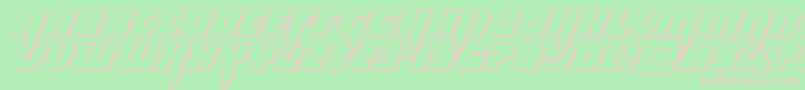 Thundertitan3D Font – Pink Fonts on Green Background