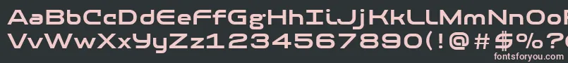 PfbaselineproBold Font – Pink Fonts on Black Background