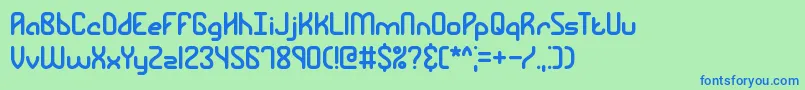 Lisätietoja Rambling-fontista Rambling-fontti – siniset fontit vihreällä taustalla