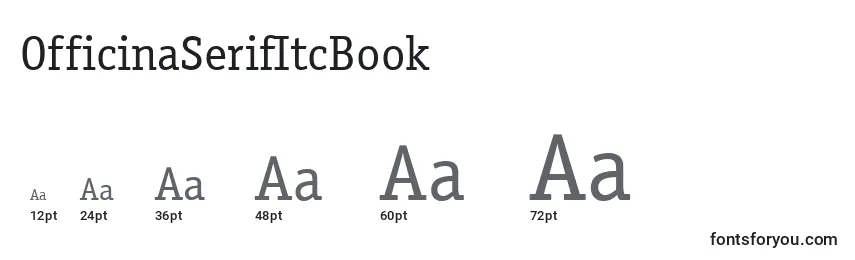 Größen der Schriftart OfficinaSerifItcBook