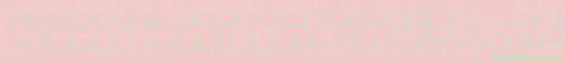 Felds Font – Green Fonts on Pink Background