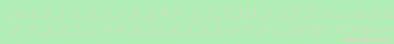 Felds Font – Pink Fonts on Green Background