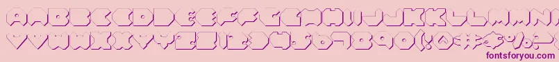 Felds Font – Purple Fonts on Pink Background