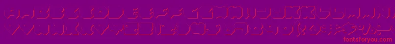 Felds Font – Red Fonts on Purple Background