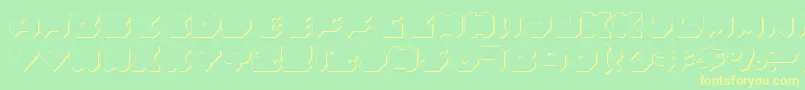 Felds Font – Yellow Fonts on Green Background