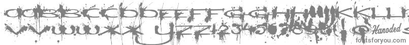 Windshieldmassacre-Schriftart – Graue Schriften auf weißem Hintergrund