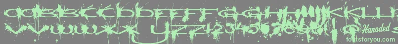 Windshieldmassacre Font – Green Fonts on Gray Background