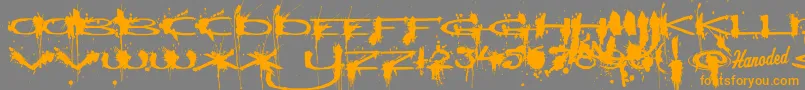 Windshieldmassacre Font – Orange Fonts on Gray Background