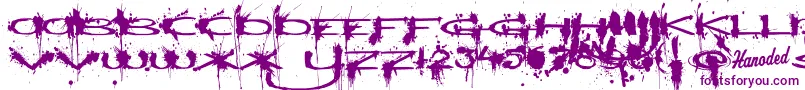 Windshieldmassacre Font – Purple Fonts on White Background