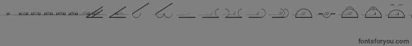 EsriMeteorological01 Font – Black Fonts on Gray Background