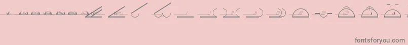 EsriMeteorological01 Font – Gray Fonts on Pink Background