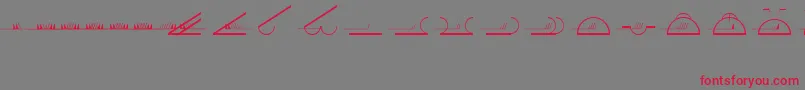 EsriMeteorological01-Schriftart – Rote Schriften auf grauem Hintergrund