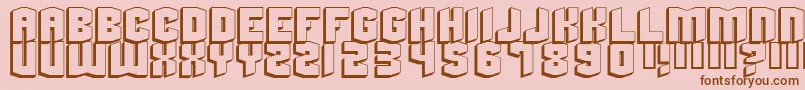 Beyondcontrol Font – Brown Fonts on Pink Background