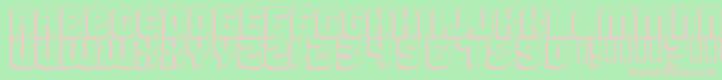 Beyondcontrol Font – Pink Fonts on Green Background