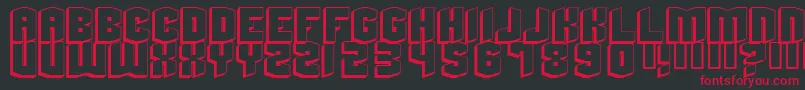 Шрифт Beyondcontrol – красные шрифты на чёрном фоне