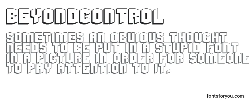 Шрифт Beyondcontrol