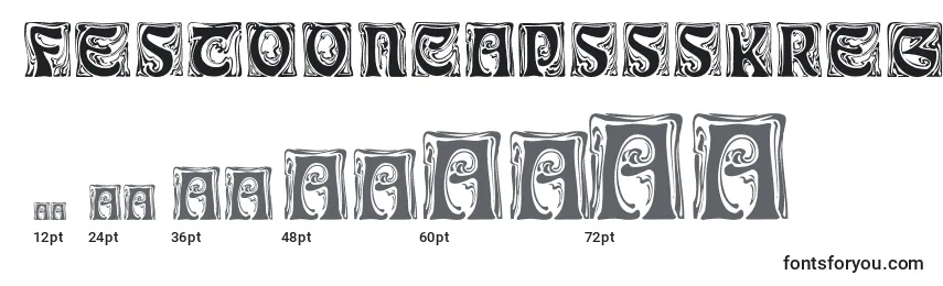 FestooncapssskRegular Font Sizes
