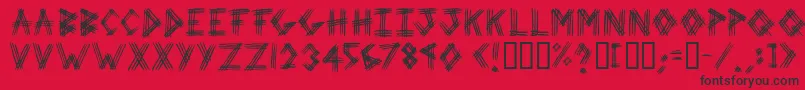 3prot Font – Black Fonts on Red Background