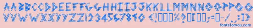 3prot Font – Blue Fonts on Pink Background