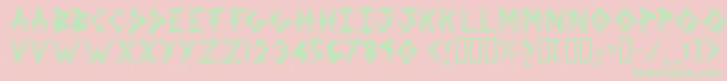 3prot Font – Green Fonts on Pink Background