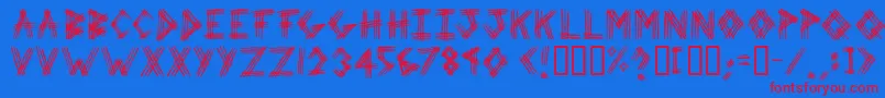 3prot Font – Red Fonts on Blue Background