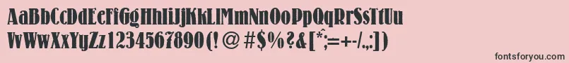 LouiscdBold Font – Black Fonts on Pink Background