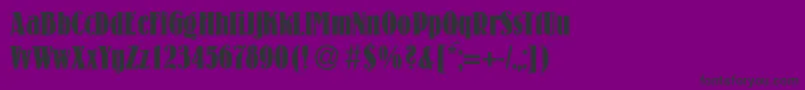 LouiscdBold Font – Black Fonts on Purple Background