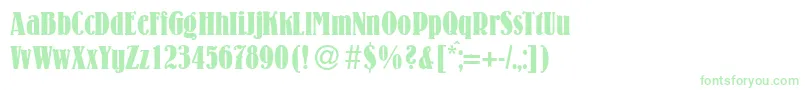 LouiscdBold Font – Green Fonts on White Background