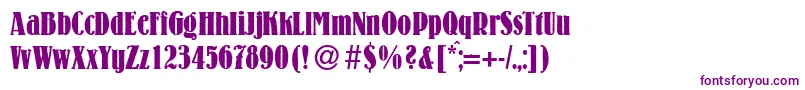 LouiscdBold Font – Purple Fonts on White Background